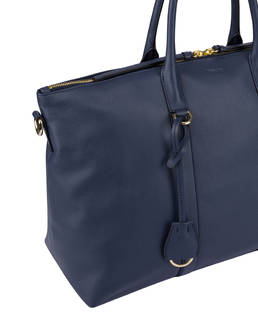 Minimal double-handle calfskin bag Photo 5