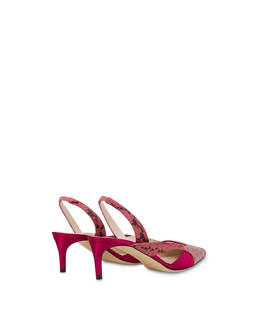 Slingback in raso e vitello Domino Photo 3