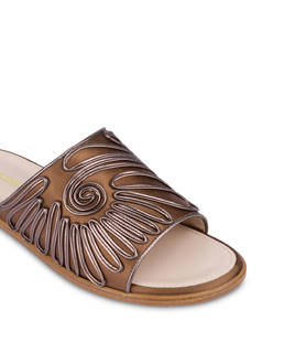 Sandalen Slider aus Prestige-Satin Photo 4