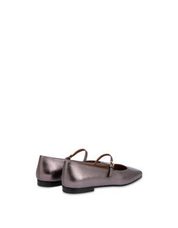 Ballerina Flat Nina in Nappa Laminata Photo 3