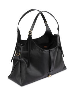 Mia Big Double Handle Bag in Grained Calfskin Photo 3