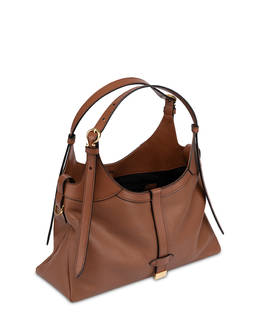 Mia Small Double Handle Bag in Grained Calfskin Photo 3