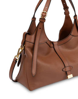 Mia Small Double Handle Bag in Grained Calfskin Photo 4