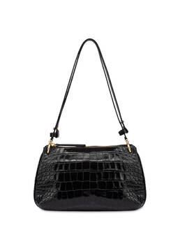 Marlene Small Shoulder Bag in Crocodile-Print Calfskin Photo 1