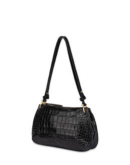 Marlene Small Shoulder Bag in Crocodile-Print Calfskin Photo 2