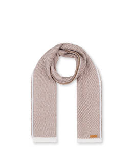 Sciarpa in lana con trama a contrasto Photo 2