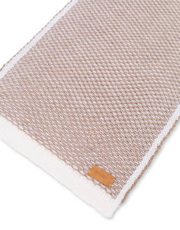 Sciarpa in lana con trama a contrasto Photo 3