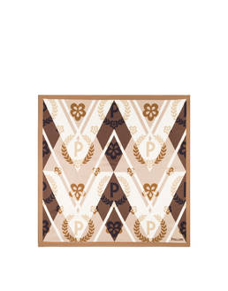 Foulard in seta con motivo Chevron Photo 1