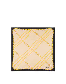 Silk scarf with chain print Photo 1