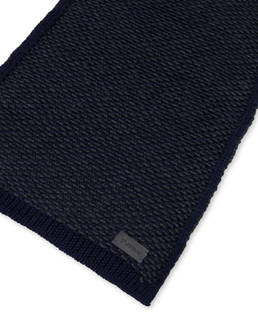 Sciarpa in lana con trama a contrasto Photo 3