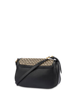 Crossbody Bag Fence aus Kalbsleder und Bast Photo 2