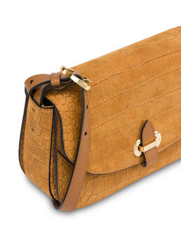 Crossbody Bag Fence aus Nubukleder mit Kokosnuss-Druck Photo 4