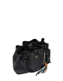 Double Handle Bag Carousel in pelle Photo 3