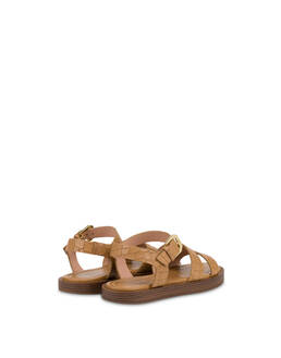 Sandalo Flat Como In Capra Stampa Cocco Photo 3