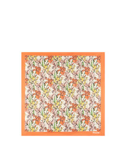 Foulard In Seta Con Stampa floreale multicolor Photo 2