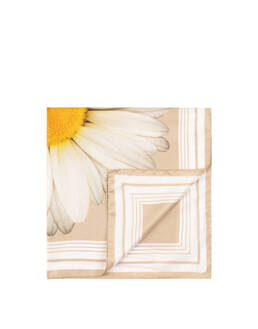 Foulard In Seta Con Stampa margherita over Photo 1
