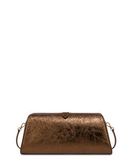 Clutch Shell aus laminiertem Kalbsleder Photo 1
