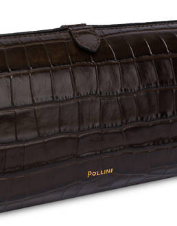 Pochette Shell aus Kalbsleder mit Krokodildruck Photo 4