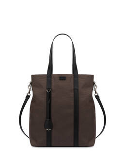 Borsa a spalla in nylon e vitello Photo 1