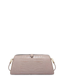 Pochette Shell aus Kalbsleder mit Krokodildruck Photo 1
