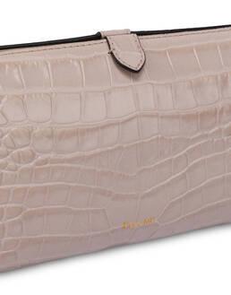 Pochette Shell aus Kalbsleder mit Krokodildruck Photo 4