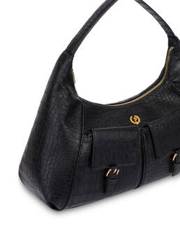 Schultertasche Urban Pocket aus PU-Krokodil Photo 4