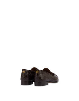 Belgian Shoes Outline aus Kalbsleder mit Krokodildruck und Spaltleder Photo 3