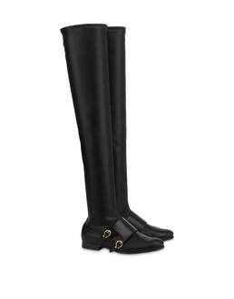 Overknee-Stiefel Kaleido aus weichem PU und Kalbsleder Photo 2