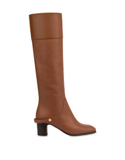 Stiefel Jockey aus gewalktem Kalbsleder Photo 1