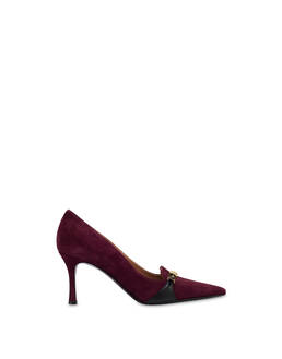 Alba suede and calfskin pumps Photo 1
