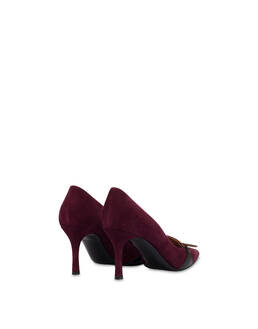 Alba suede and calfskin pumps Photo 3