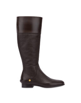 Stiefel Jockey Flat aus gewalktem Kalbsleder Photo 1