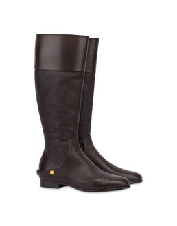 Stiefel Jockey Flat aus gewalktem Kalbsleder Photo 2