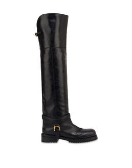 Mia-Overknee-Stiefel aus Kalbsleder Photo 1
