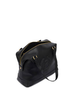 Barrel Bag Crown in Grained Pu Photo 3