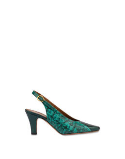Re-Archive Pumps aus Schlangenleder und Lammfell Photo 1