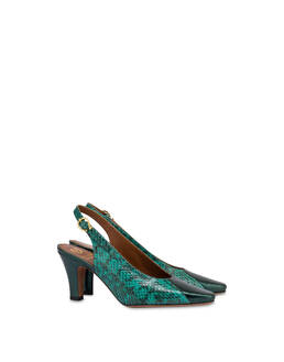 Re-Archive Pumps aus Schlangenleder und Lammfell Photo 2