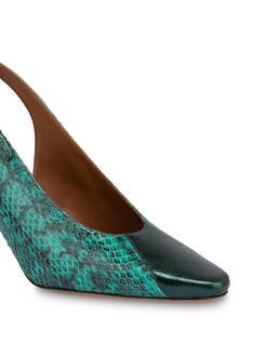 Re-Archive Pumps aus Schlangenleder und Lammfell Photo 4