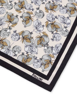 Foulard in seta a fantasia Melograni Photo 3