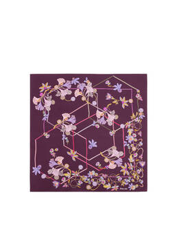 Foulard in seta con stampa Fiori Gioiello Photo 2