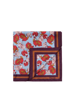 Foulard in seta a fantasia Melograni Photo 1