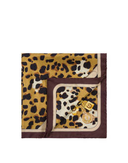 Foulard in seta con stampa maculata Photo 1