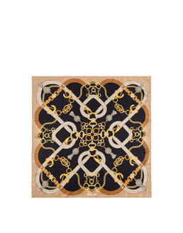 Foulard in seta con stampa a intreccio Photo 2