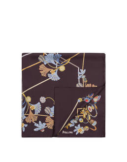Foulard in seta con stampa Fiori Gioiello Photo 1