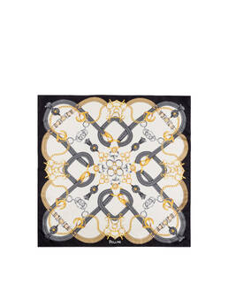 Foulard in seta con stampa a intreccio Photo 2