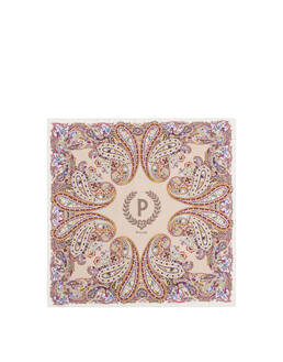 Foulard in seta con stampa Paisley Photo 2