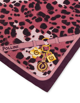 Foulard in seta con stampa maculata Photo 3