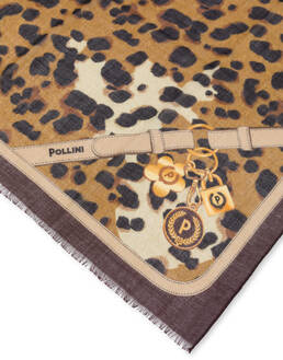 Sciarpa in misto lana con stampa animalier Photo 3